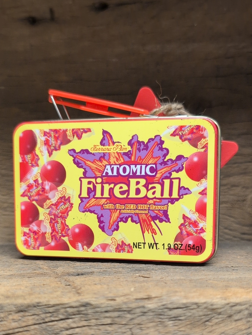 Vintage Fireball Candy Tin